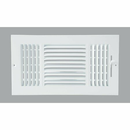 HOME IMPRESSIONS White Steel 7.76 In. Wall Register 3SW1406WH-AB